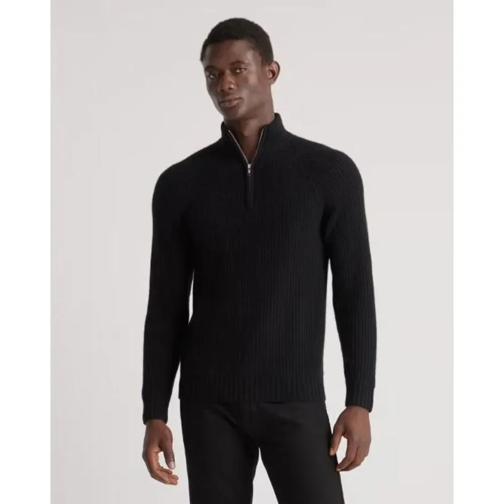 Quince Black Men's Sweater. Cashmere - Picture 1 of 3